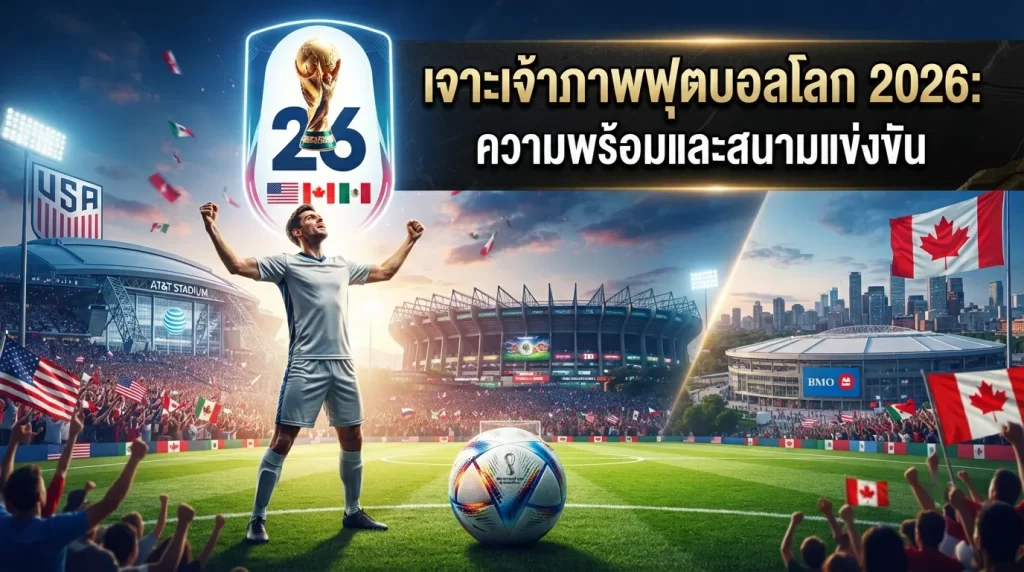 เจาะเจ้าภาพฟุตบอลโลก 2026: ความพร้อมและสนามแข่งขัน
